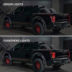 VLAND LED Tail Lights Compatible with [Ford F150 Pickup 2015-2020] with Red Turn