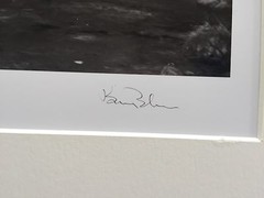 BRUCE BLUM SIGNED B&W Photo Print (19″X 24 «)-«Wooden Bridge»
