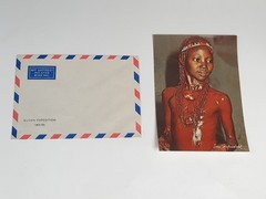 Sudan Expedition Envelope 1964/65 & Nuba Postcard -from Leni Riefenstahl Estate