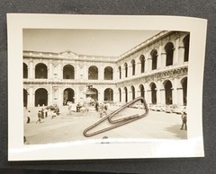 Photo View Loreto Basilica Fountain People Sanctuary Christians Cathedral Picture