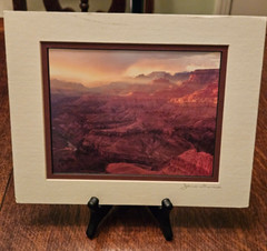 JAMES THOMSON SIGNED PRINT PHOTOGRAPH Clouds Over GRAND CANYON. 10″x 8″