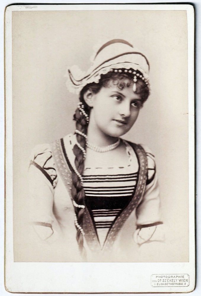 Clara Salbach Actress Theater Vienna Portrait Photo 1875
