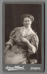 CDV Lady Portrait Schluckenau Šluknov Czech Republic Johann Wenceslas around 1905 (C2232)