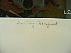 MATTED PHOTOGRAPHY Spring Bouquet A/P By Larry Santucci 2006 Framed 16×20
