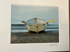 Michael Mitz Photography Matted Photo Boat Shore 11×14
