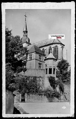 Photo Negative Glass Plate Black & White 9X14 CM Neufchâteau Church, Vosges