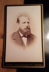 Man with Beard Portrait circa 1880/90s / CDV N. A. Dietz Munich