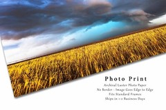 Storm Photography Print: Texas Supercell Thunderstorm Weather Stormy Sky Photo