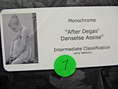 MATTED PHOTOGRAPHY After Degas’ Danselse Assie 16 x 20 Monochrome Larry Santucci