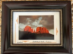 Margaret L Jackson Signed, Framed Original Photograph Cathedral Rock- Sedona AZ
