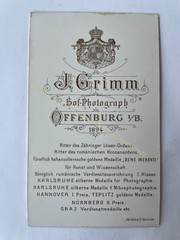 orig. CDV photo photograph woman lady picture old fashion around 1880 J. Grimm, Offenburg