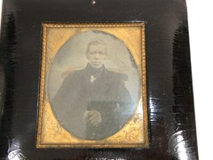 Two Ferrotype / Photos 19th Century Tintype Daguerreotype
