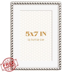 RICHFOCUS 5×7 photo frame silver mat 4×6
