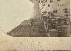 France Marseille La Cannebiere Photo Henry Tournier c1858 Stereo Vintage
