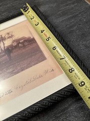 Vintage Farm Portrait Surreal Strange Bizarre BW Photograph Crystal Lake, WI #K