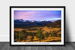 Rocky Mountains Photography Print: Colorado Estes Park Landscape Picture Photo