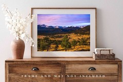 Rocky Mountains Photography Print: Colorado Estes Park Landscape Picture Photo