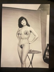 Large Photo Curiosa Pin-Up Printing Later Bettie Page Erotica Bdsm Fetish