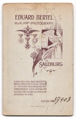 Photograph Eduard Bertel, Salzburg, sitting child with white dress