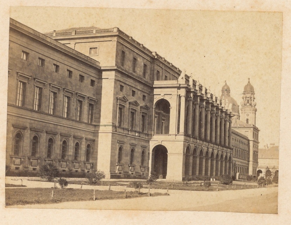 Albumin on Cardboard – View of Munich – Circa 1870s