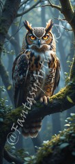 Owl – Digital Image Picture PC Phone Background AI, 9 images – #44