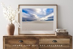 Desert Photography Print: New Mexico, White Sands NP, Dunes, Picture, Photo