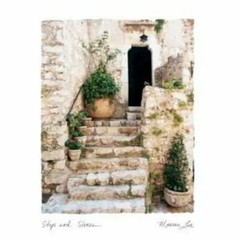 Maureen Love Original Art Print «Steps and Stones» Matted Framed 19’ x 23’
