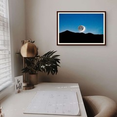 13×19 Fine Art Photography Print – Crescent Moonset – Archival Photo Paper