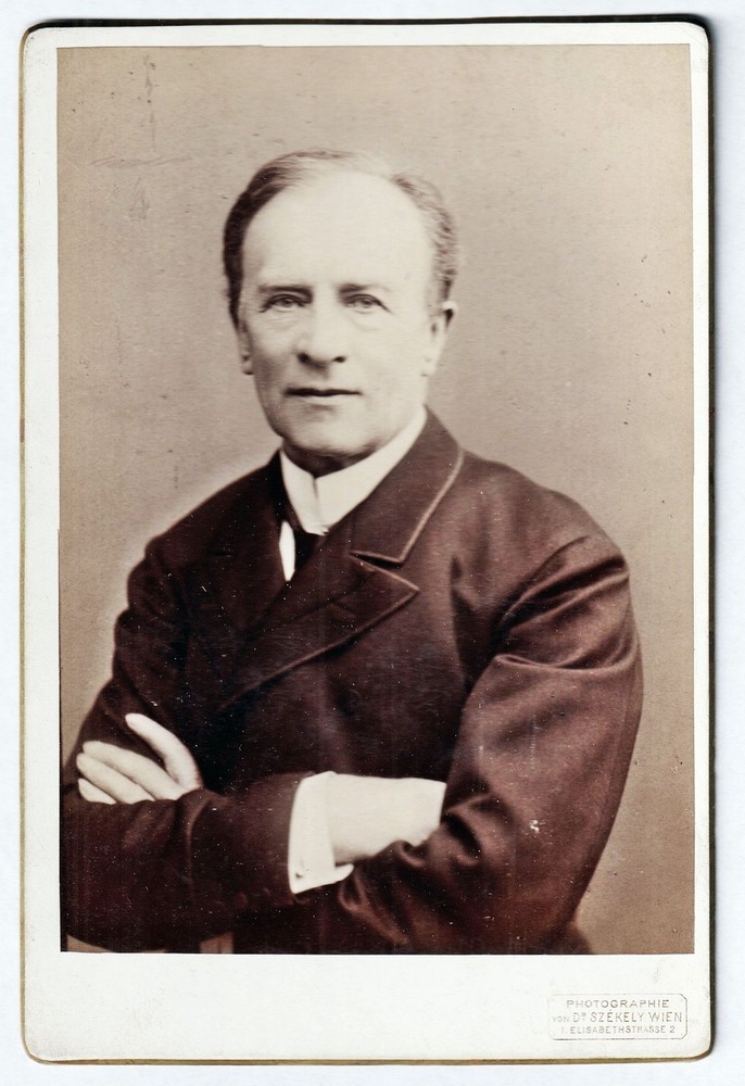 Ludwig Gabillon Actor Director Theater Vienna Portrait Photo 1875