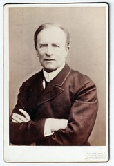 Ludwig Gabillon Actor Director Theater Vienna Portrait Photo 1875