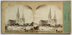 FRANCE Chartres The Cathedral C1858 Photo Furne And Tournament Stereo Vintage