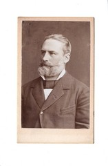 CDV Photo Man Portrait with Dedication – Unknown Place 1880s