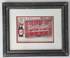 Vintage Rare Dr Pepper Photography Wall Art Matted, Framed, Signed Korczynski
