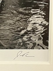 Jesse Kalisher Gondoles Working the Canal Venice Italy Signed By Artist Framed
