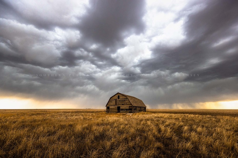 Barn Photo Print | Country Wall Art | Oklahoma Photography | Great Plains Decor