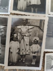 10 Original Photos 1920 Snapshot Religious Celebration In Alsatian Costume