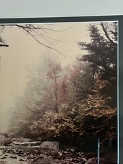 Gary Steinke Framed Photo Adirondack, Mtns New York Signed River In Fall 20 X 16
