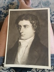 Famous English Poets Pamphlet & 6 Intaglio-gravure Pictures 9.5” H X 7”W