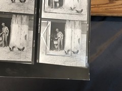 NEWLY FOUND Hendrickson PHOTO Contact Sheet Proof /Negs HOT COWBOY FEEDS SKUNKS