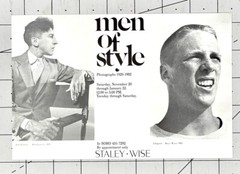 Bruce Weber Art Announcement Card 1983 – Men Of Style – Stayley Wise Photography