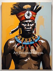 Digital Image Picture Photo Wallpaper Background African Warrior