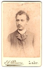 Photograph A. person, Lahr i.B., Luisenstraße, portrait young man in suit