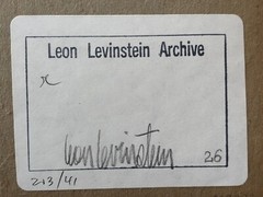 LEON LEVINSTEIN Signed Stamped Original Silver Gelatin c1960s