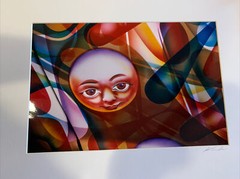 Psychadelic Photograph Signed art original mystery artist 18×14”