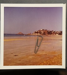 Photo View Saint Malo Brittany Beach Building House Colour 1971 Vintage Shot
