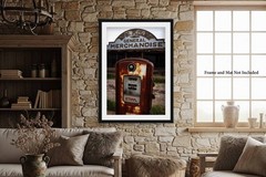 Ethyl Gas Pump Photography Print: Oklahoma Abandoned Roadside Station Photo