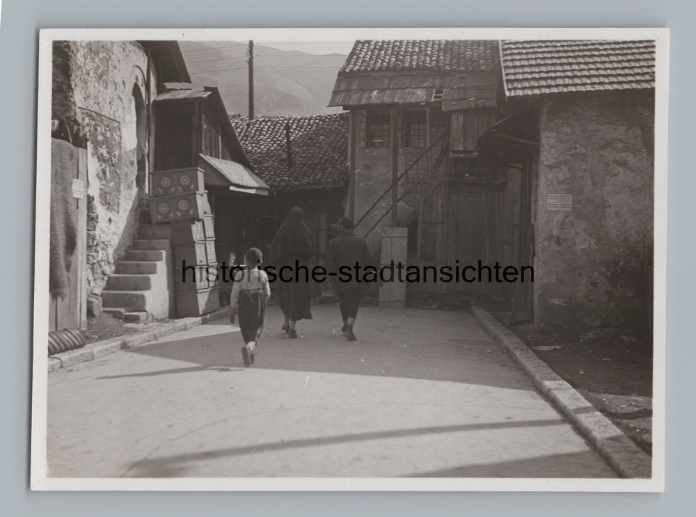 Croatia vmtl. Split or Trogir – Alley Old Town Building – Old Photo 1920s