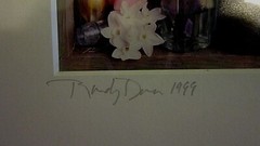 VTG FRAMED & MATTED PRINT- PHOTOGRAPH of TULIPS- Signed/Dated by Artist- 189/250