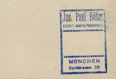 21x15cm Vintage Barite Photo Joseph Paul Böhm c1910 Industrial Factory Munich C