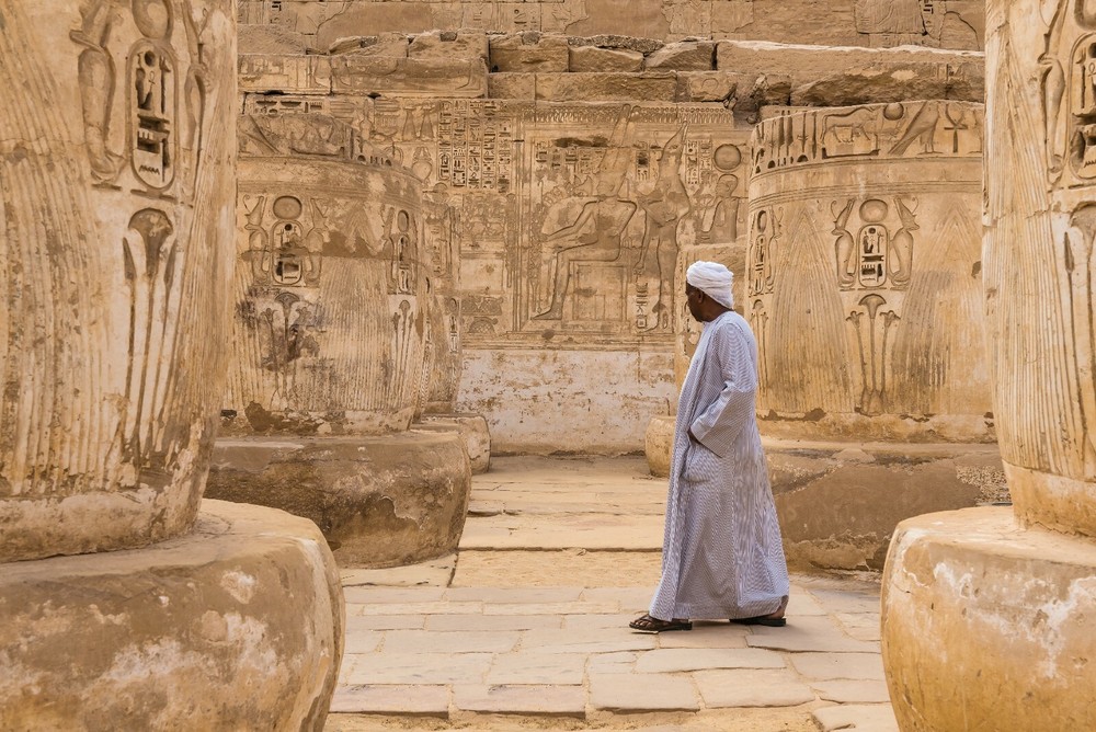 Landscape Photography Print- Egyptian in a Temple – 5×7 Print